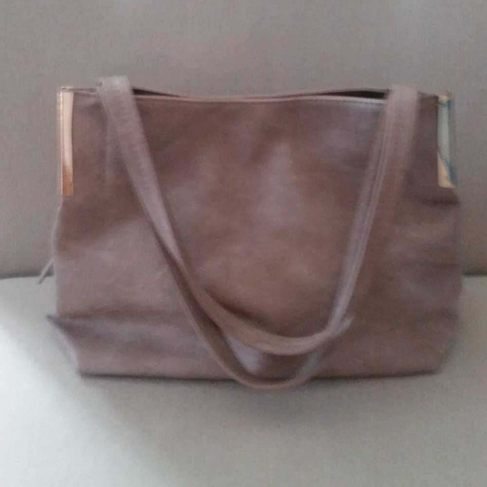 Madison West tan satchell  NWOT